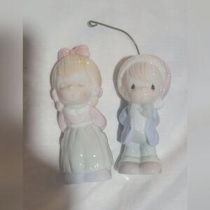 Precious Moments Pastel Figurines - Pink and Blue